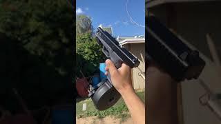 Glock 17 gen 5 with 50 round magazine (Drum)