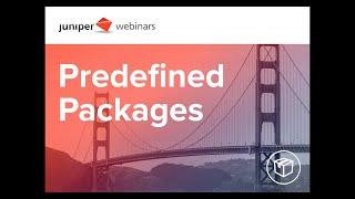 Predefined Packages Juniper Webinar - Booking Engine Innovating Travel Technology (English)