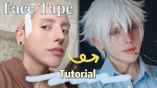 HOW TO FACE TAPE For Cosplay | Anime v-shape face and Jawline