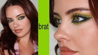 BRAT SUMMER Inspired Makeup (fr my fav look ever!!!!) | Julia Adams