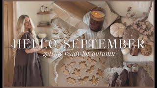 HELLO SEPTEMBER | fall baking, getting ready for autumn, cosy home shopping & haul 