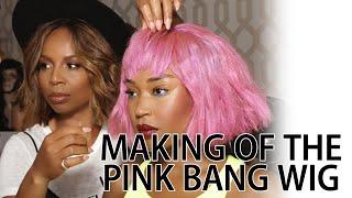 Making of the Pink Bang Wig with Celebrity Hair Stylist Kiyah Wright