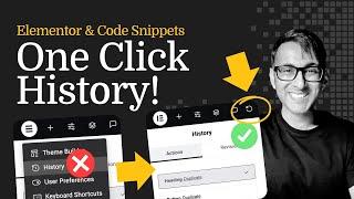Adding One Click History back to Elementor :)