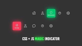 Magic Navigation Menu Indicator using CSS & Javascript