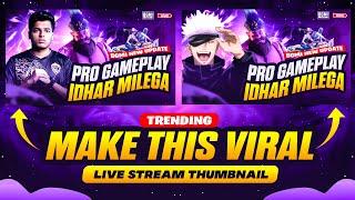 Make This Viral  Live Stream Thumbnail for BGMI / PUBG | How to Make Live Stream Thumbnail for BGMI