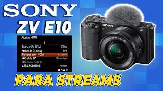 Como Configurar Sony ZV E10 Para Streams!