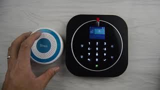 (Earykong) How to pair the wireless siren to the W123 tuya wifi gsm alarm system?