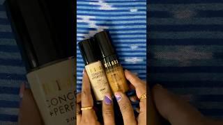 Milani Conceal + Perfect Liquid Foundation shade Nude & Amber Swatches #viral #fyp #trending #shorts