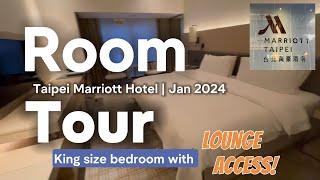 Marriott Hotel Taipei | King Bed Room Tour | Lounge Access