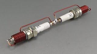 How to generate free electricity with spark plug | Free energy | DY Tech