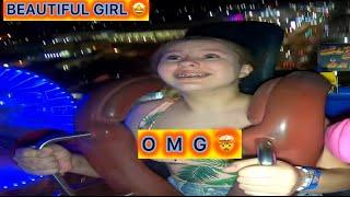 Thrill & Laughs Unleashed  Hilarious Reactions on the Ultimate Slingshot Ride 