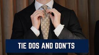 Tie Tips | Dos and Don'ts