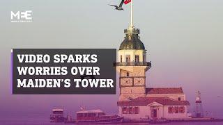 Istanbul's Maiden Tower: Turks voice worry over restoration of iconic monument as it seems missing