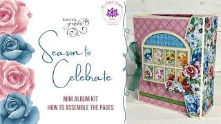 Tutorial for Graphic 45 Season to Celebrate Mini Album Kit