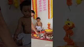 Our baby Riyansh first Diwali ..Abhyang Snanh  #Uthane #diwalispecial #diwali  Diwali theme ️ 