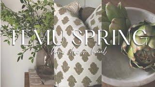 2025 TEMU SPRING HOME DECOR HAUL | spring decorating ideas 2025