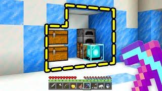 The Most RISKY Snow Mountain Base in Minecraft Hide Or Hunt...