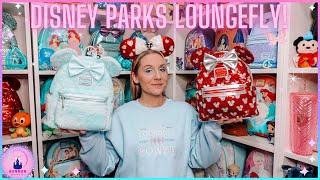 Disney Unboxing Disney Parks Minnie Plush Loungefly Mini Backpack Red Silver Mickey Fourth Wing Vlog