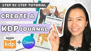 Create a Journal to Sell on Amazon KDP using Canva - Step by Step Tutorial for KDP Low Content Books