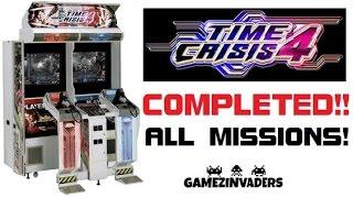 Namco TIME CRISIS 4 Arcade Game Complete Play Through!