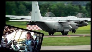 Lockheed C130 Hercules Takeoff (With Cockpit View!) in Full HD1080p