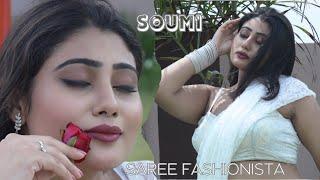 Soumi White Saree Fashion @sareefashionista