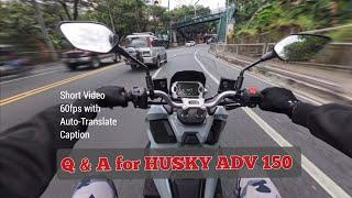 FAQ's about SYM Husky ADV 150