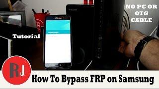 How to bypass Factory Reset Protection on Samsung devices without  PC or OTG new crazy method