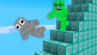 Ultimate Lucky Block Staircase Race in Minecraft