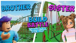 Thijmen0808 VS Sister Build Battle in Theme Park Tycoon 2