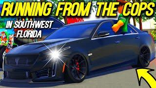 RUNNING FROM COPS IN AN ADMIN *CADILLAC CTS-V* IN SOUTHWEST FLORIDA!