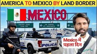 CROSSING LAND BORDER FROM AMERICA TO MEXICO , USA MExico Donkey Border