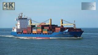 [4K] Ship Spotting at port entrance of Rotterdam Harbour 23-08-2019