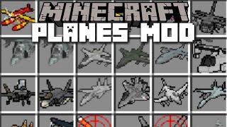 Minecraft PLANE MOD / FLY HELICOPTER, PLANE & TANK!! Minecraft