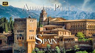 Flying Over Alhambra Granada Castle in Spain | Video Made with Google Earth Studio #castle #spain