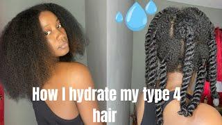 How to moisturized dry type 4 hair