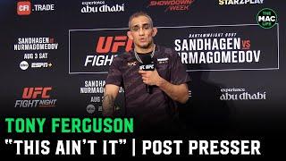 Tony Ferguson: “I still want to be a part of the UFC, I’m still hungry”