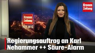 Regierungsauftrag an Karl Nehammer ++ Säure-Alarm | krone.tv NEWS