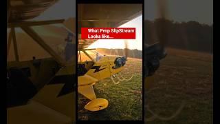 What is that? Prop slipstream! Visual representation #aviation #flying #pilot #aviator #shorts #fly
