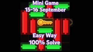 Mini Game 15 September Today Daily #shorts #minigame #hamsterkombat