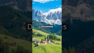 Beautiful Dolomite Mountains in Italy! #vacation #travel #europeanvacation #italy #mountains