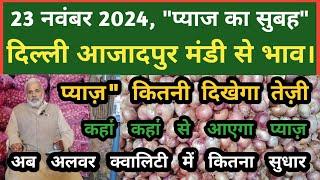 23 नवंबर 2024 प्याज का भाव Azadpur Delhi Mandi Today #delhifruitmarket #onionratetoday #dmttv