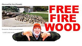 FREE FIREWOOD - WHAT TO LOOK FOR!!!