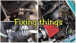 240sx $13 Leaky Power Steering Fix and Air Filter