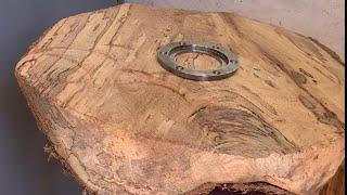 Turning a Spalted Elm Bowl