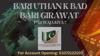 Bari Uthan K Baad Bari Girawat Par Waja Kiya ?#financialgrowth#psxtrading #education#financialmarket