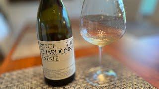 Ridge Vineyards 2017 Estate Chardonnay Premium California White Wine Review