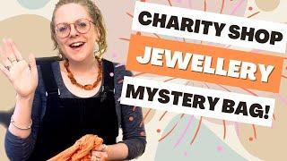 Unboxing a 7lb Charity Shop Bag of Earrings & Broken Jewellery  Sterling Silver Jewelry Treasure!