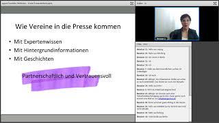 openTransfer Akademie Webinar "Gute Pressearbeit"