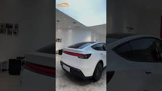 Tesla Model Y, a medium-sized electric vehicle SUV, new energy vehicles made in China.